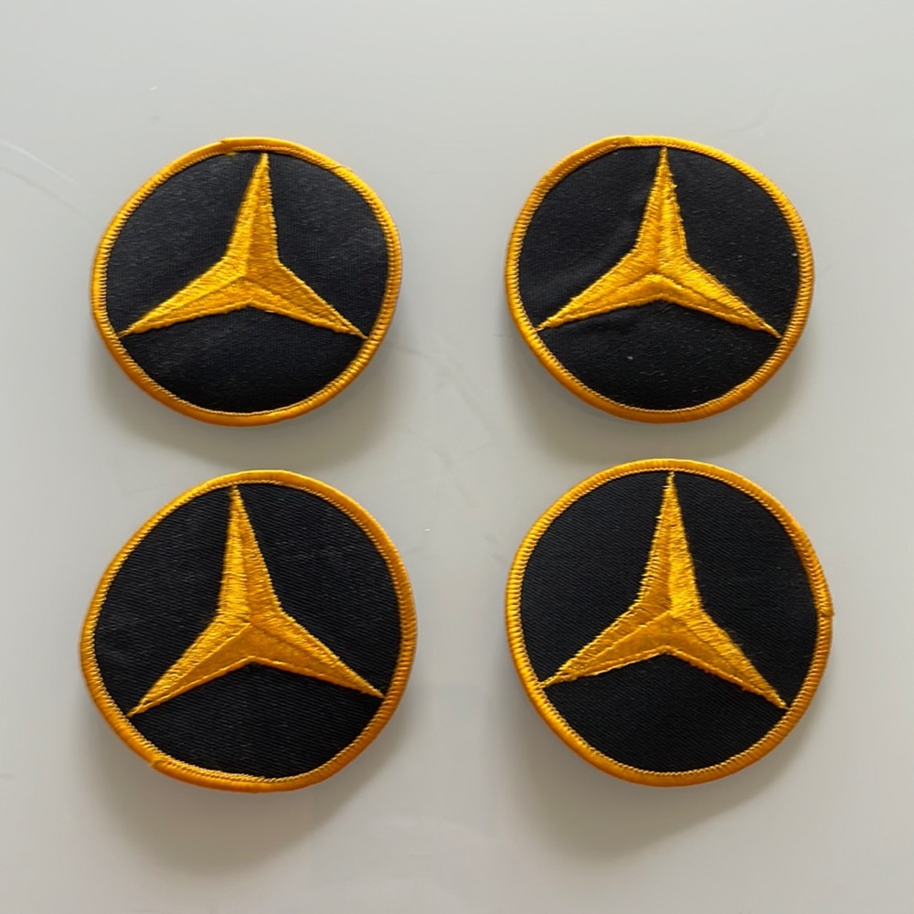4 sew on Mercedes Benz patches